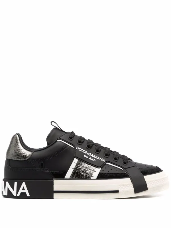 Dolce e amp; gabbana men's leather sneakers shoes best sale