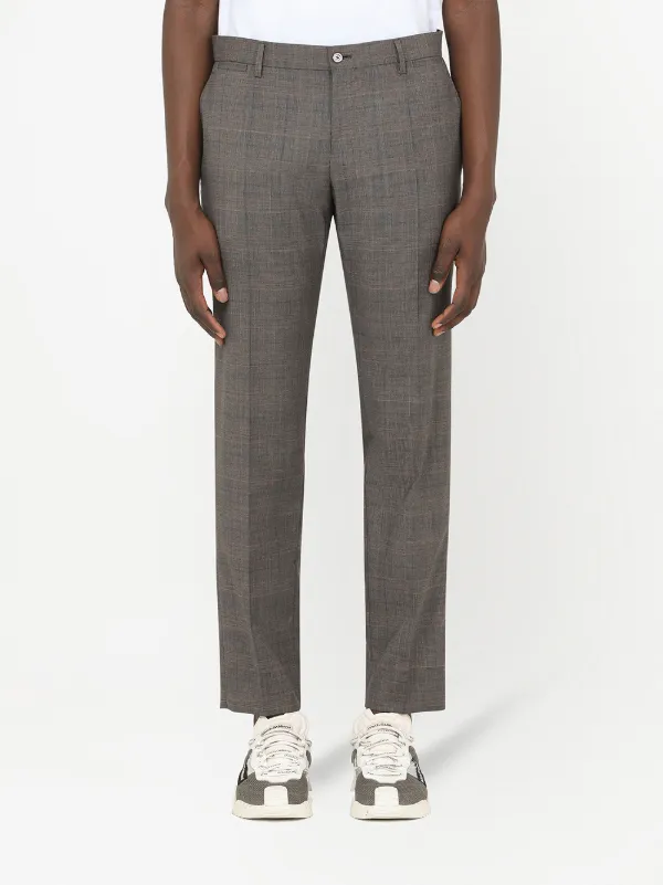 Prince of Wales Check Suit Pants  Oatmeal  Charles Tyrwhitt