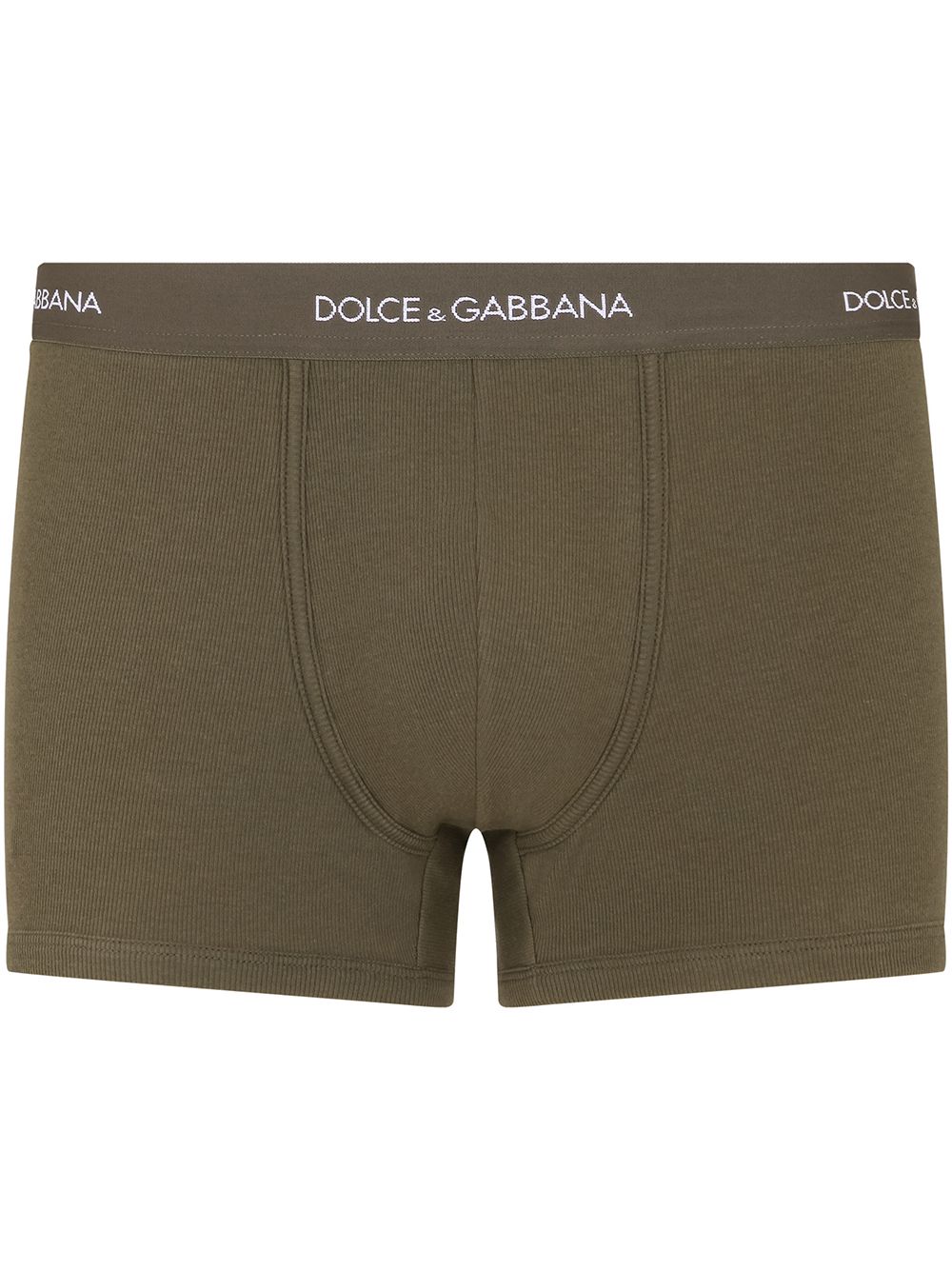 

Dolce & Gabbana bóxer con logo en la pretina - Verde