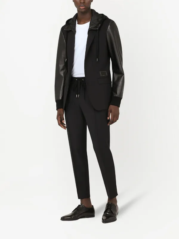 パンツ・ボトムスその他 Dolce & Gabbana Tecno drawstring trousers Dolce & Gabbana Tapered Drawstring Trousers | Black | FARFETCH