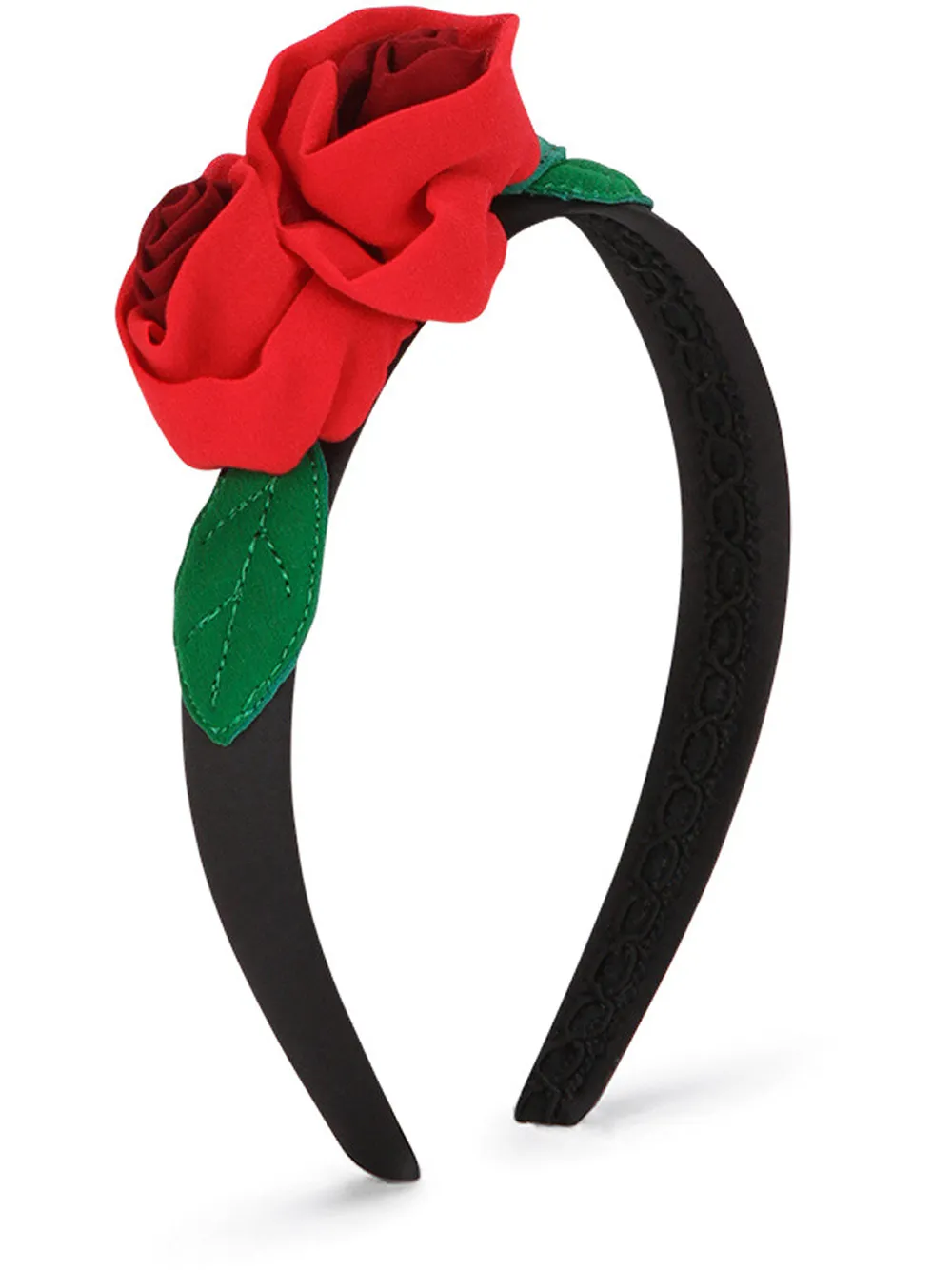 

Dolce & Gabbana Kids diadema con aplique de rosas - Negro