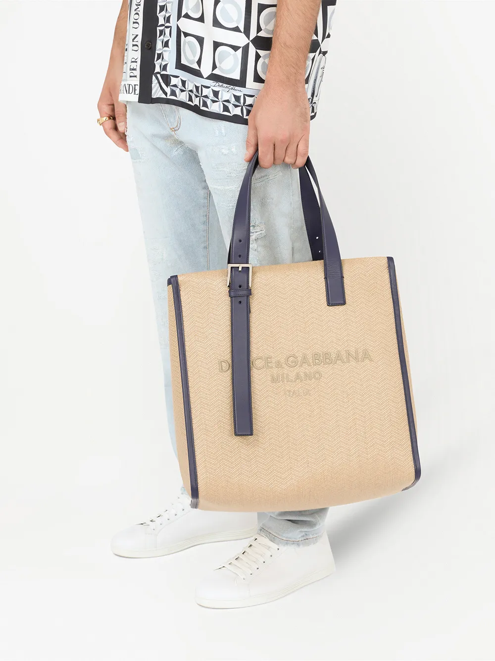 фото Dolce & gabbana сумка-тоут с логотипом