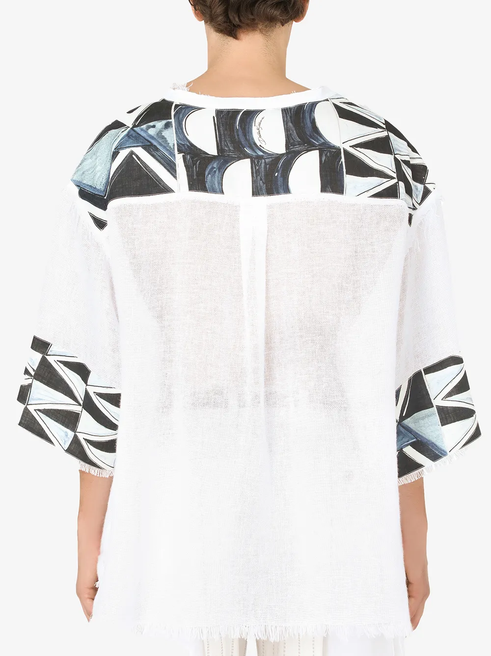 фото Dolce & gabbana топ с геометричными вставками