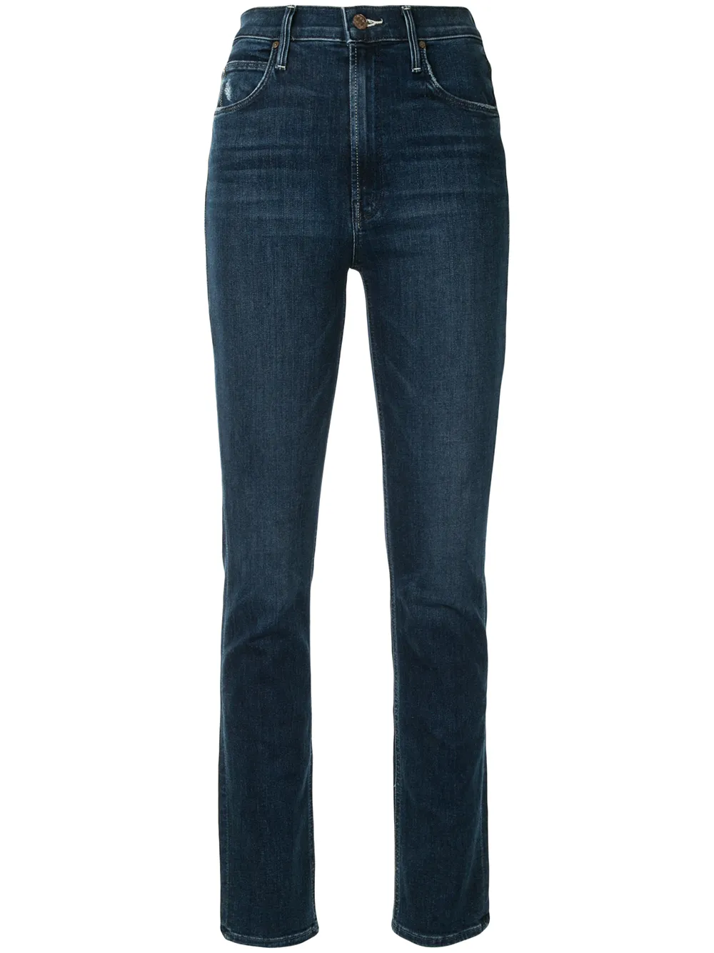 

MOTHER The Dazzler Hover high-waisted slim-fit jeans - Blue