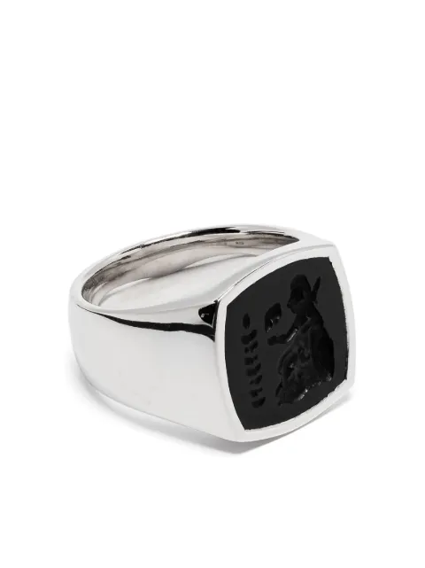 Tom Wood Athena onyx-embellished ring