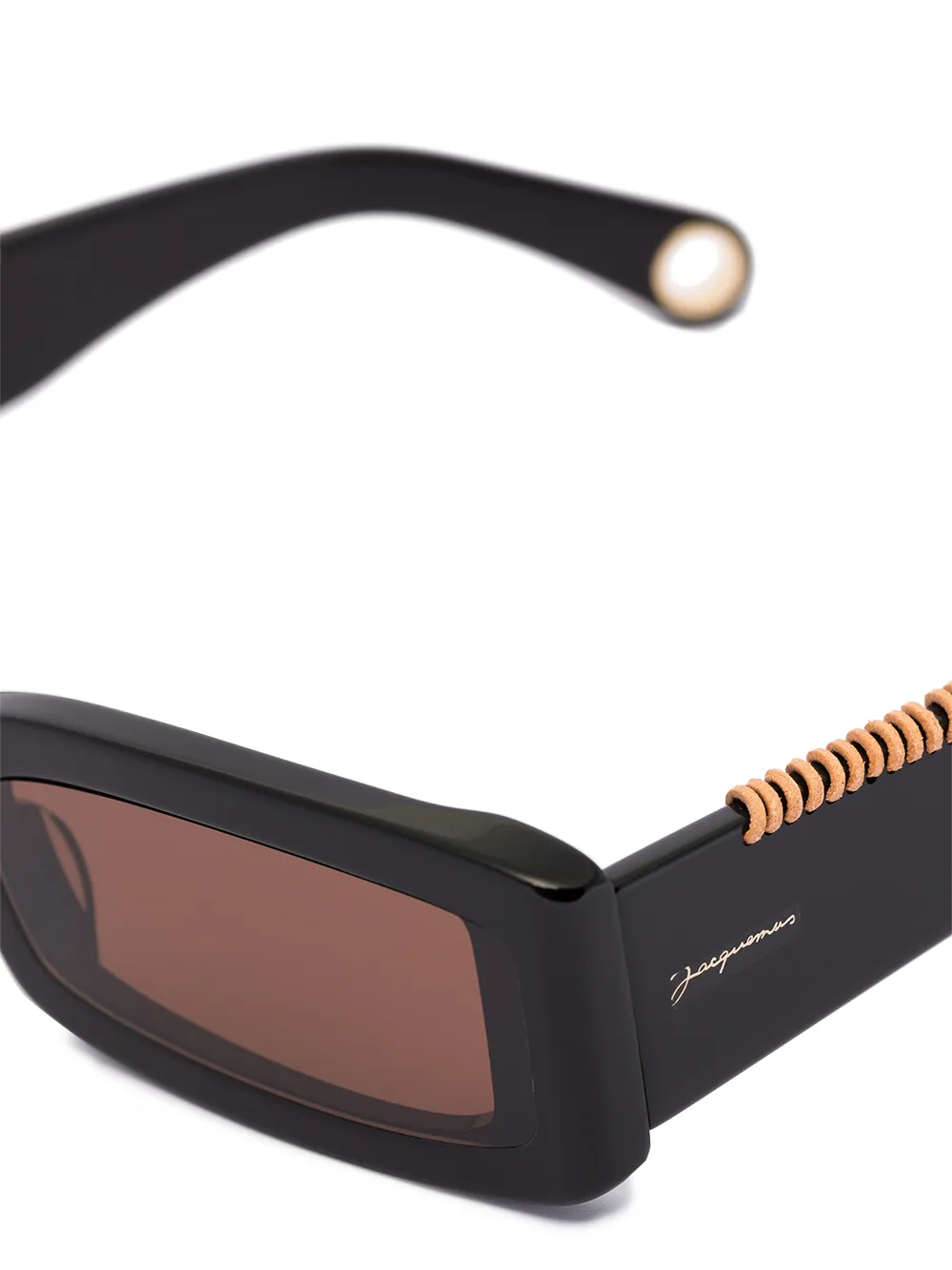 фото Jacquemus солнцезащитные очки les lunettes 97 в прямоугольной оправе