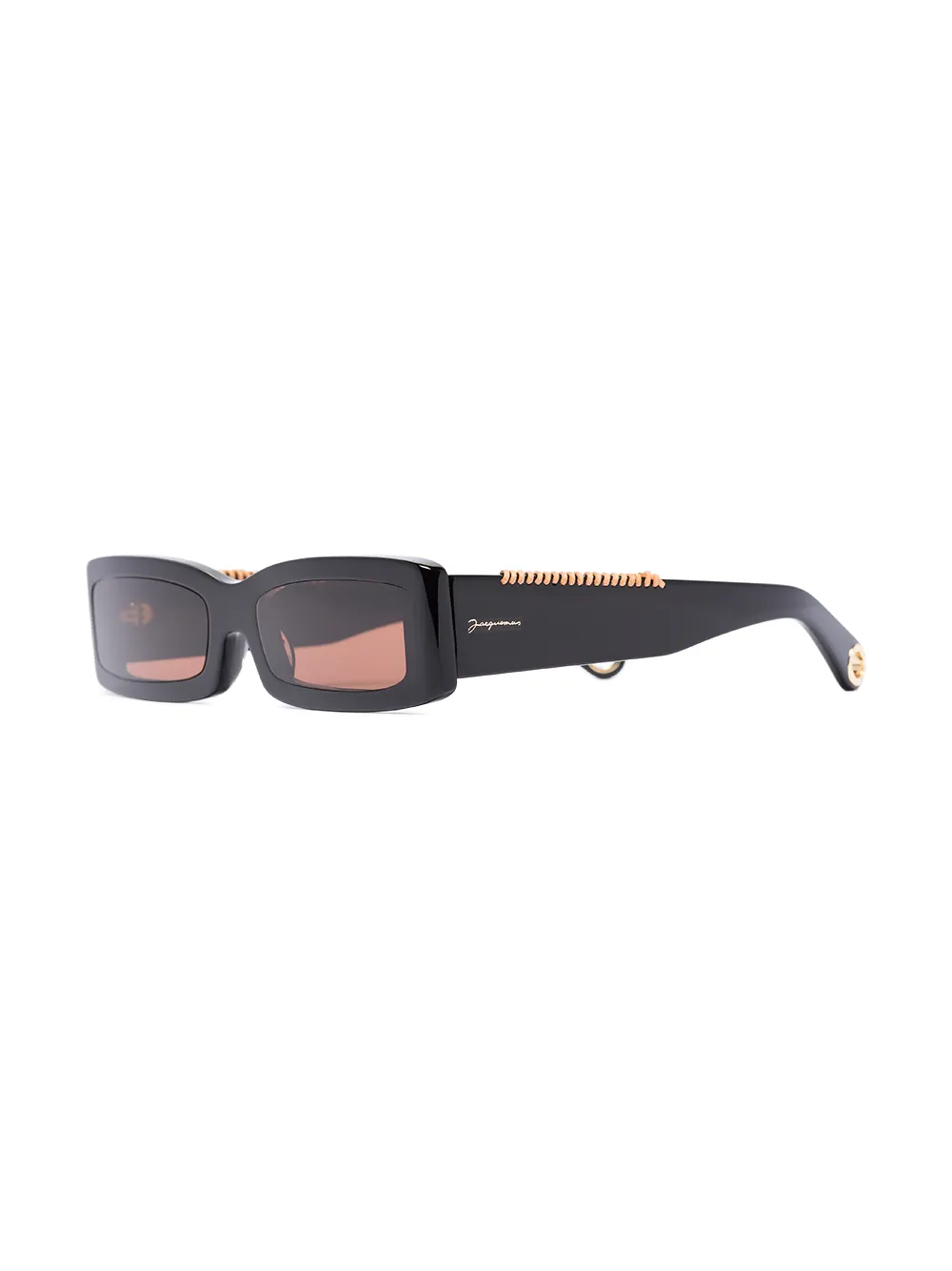 фото Jacquemus солнцезащитные очки les lunettes 97 в прямоугольной оправе