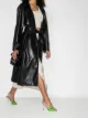 Paris Texas Penelope 95mm snake print mules