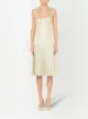 Dolce & Gabbana jacquard pleated bustier dress