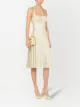 Image 2 of Dolce & Gabbana jacquard pleated bustier dress