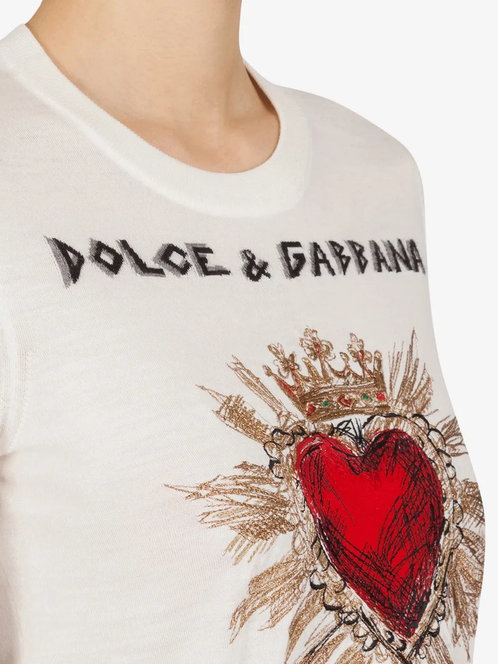 фото Dolce & gabbana футболка с принтом amore