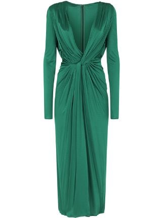 dolce and gabbana emerald green dress