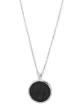 Image 1 of Tom Wood Eros onyx-embellished pendant necklace