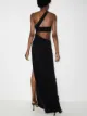 Mônot one-shoulder cut-out maxi dress