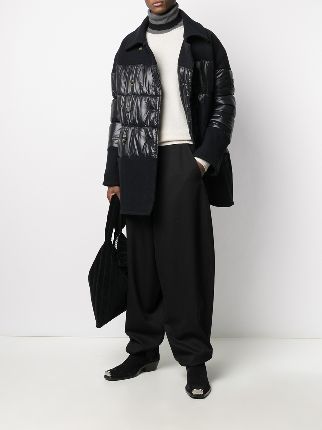 unisex oversized tapered wool trousers展示图