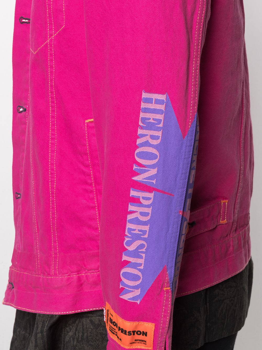 фото Heron preston джинсовая куртка с логотипом
