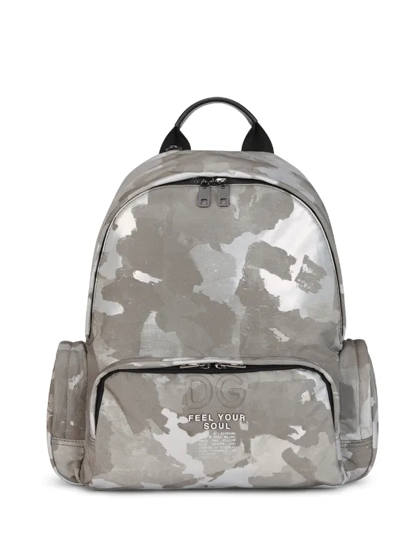 camouflage print backpack