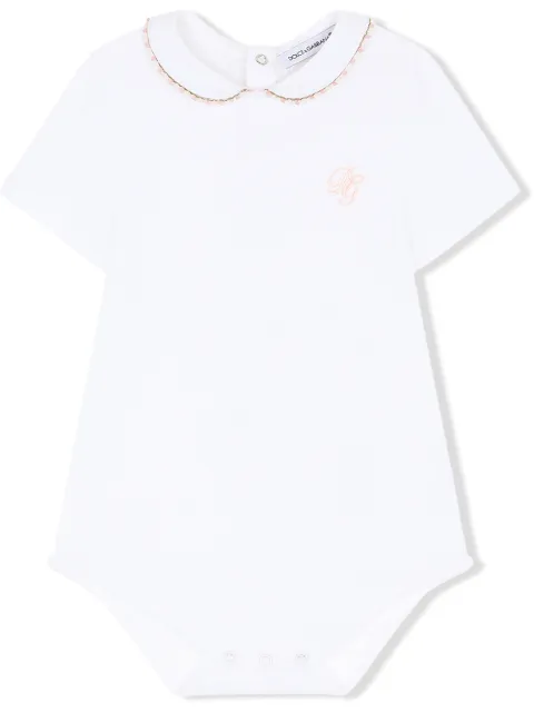 Dolce & Gabbana Kids DG-embroidered jersey babygrow