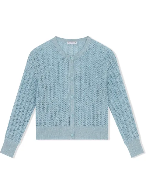Dolce & Gabbana Kids open-knit cardigan