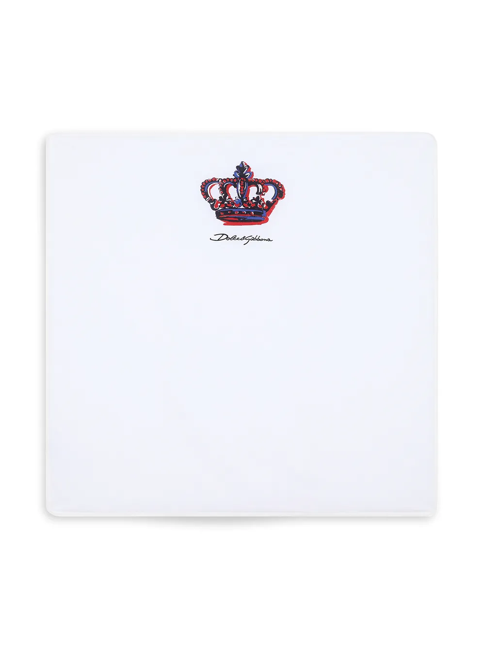 

Dolce & Gabbana Kids DG crown logo-print cotton blanket - White