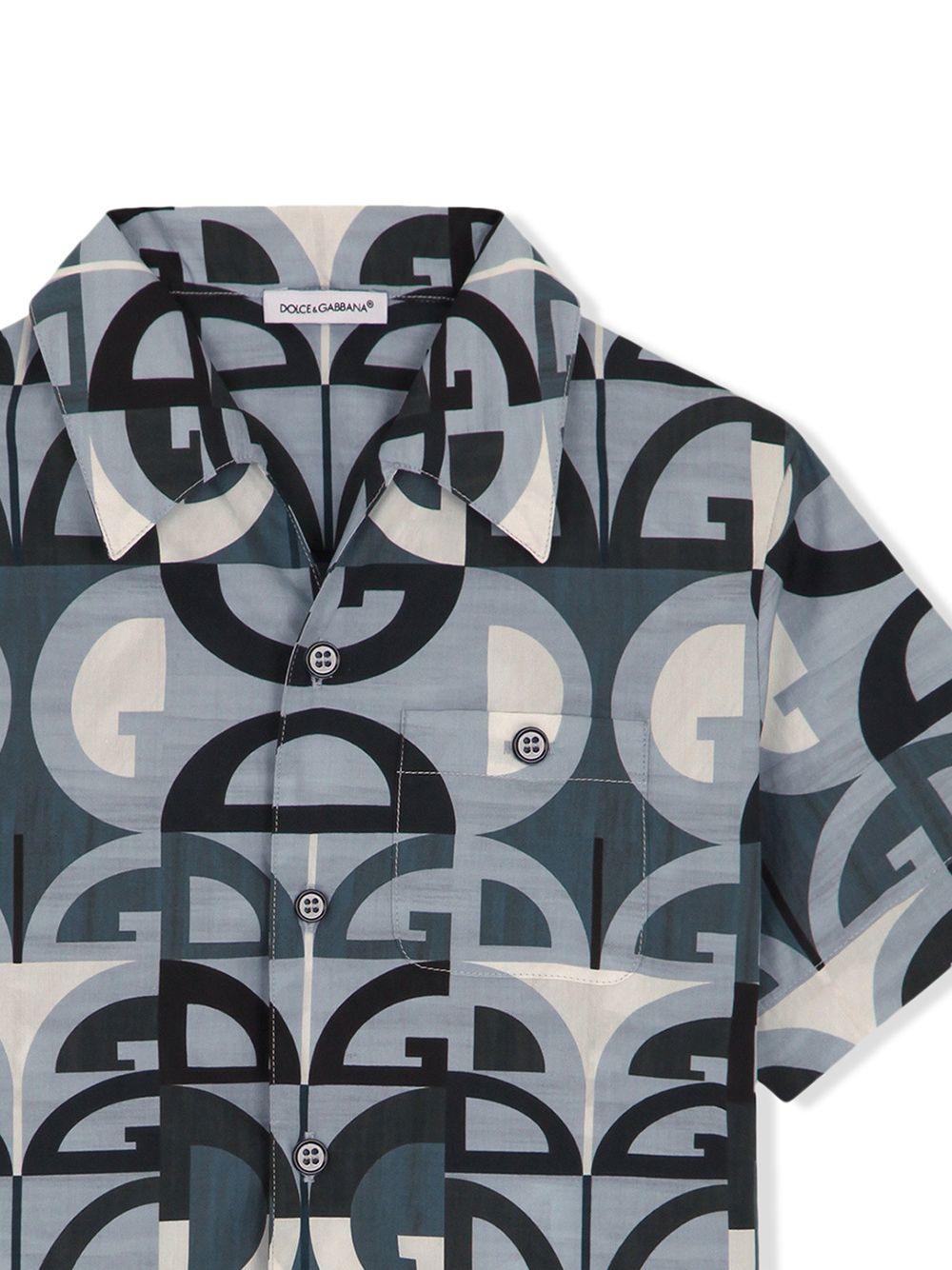 DOLCE & GABBANA LOGO-PRINT SHIRT 