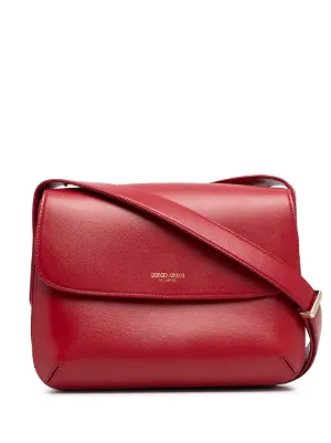 giorgio armani leather bag