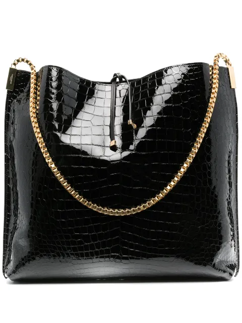 Saint Laurent crocodile effect tote bag WOMEN