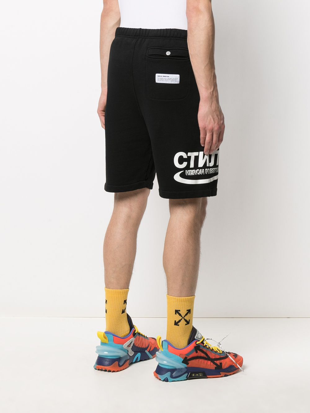 фото Heron preston sweatshorts os ctnmb halo black white