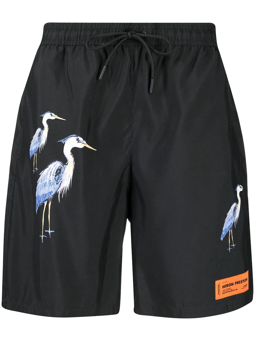 

Heron Preston herons-print swim shorts - Black