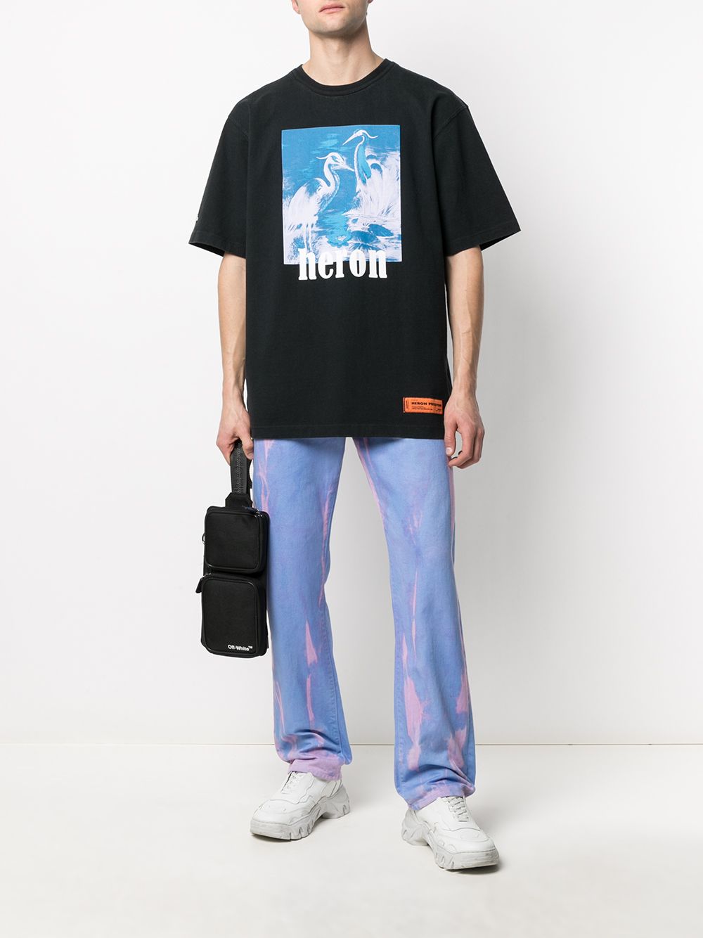 фото Heron preston ss t-shirt es os herons halo black blue