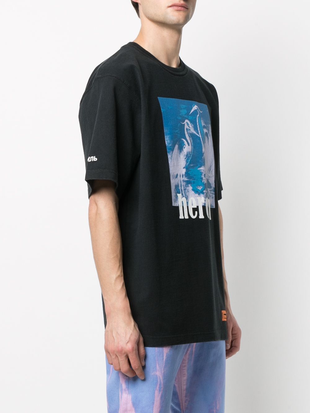 фото Heron preston ss t-shirt es os herons halo black blue