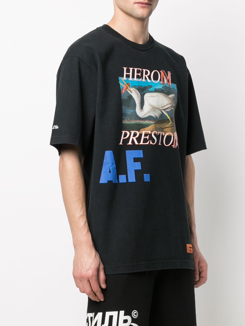 фото Heron preston ss t-shirt es os heron a.f. black blue