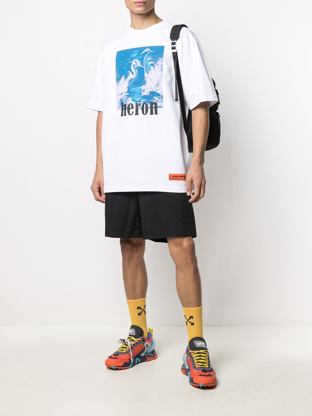 фото Heron preston logo print short-sleeved t-shirt