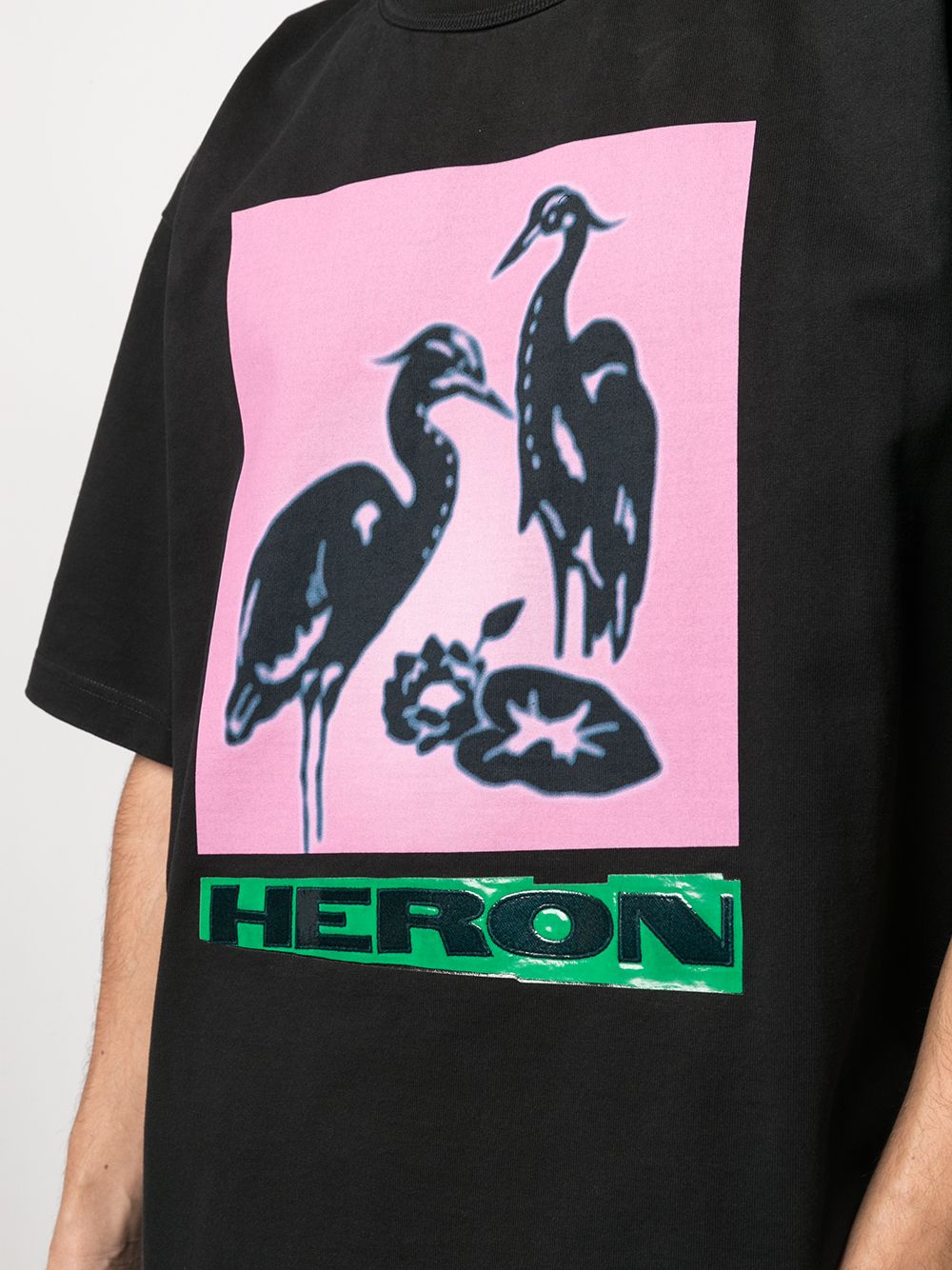 фото Heron preston ss tee es os heron nightshift black pink