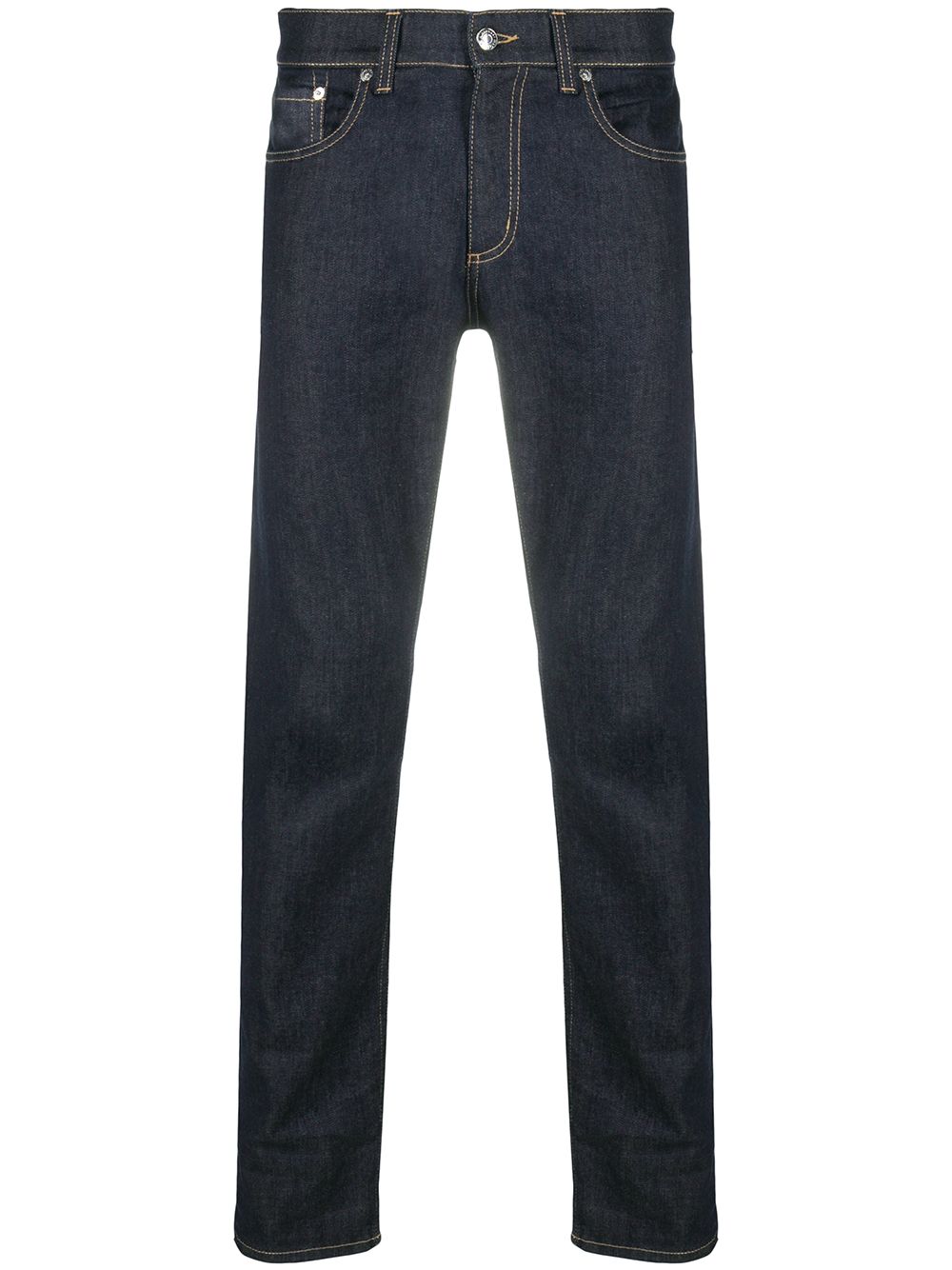 

Alexander McQueen jeans slim con logo - Azul