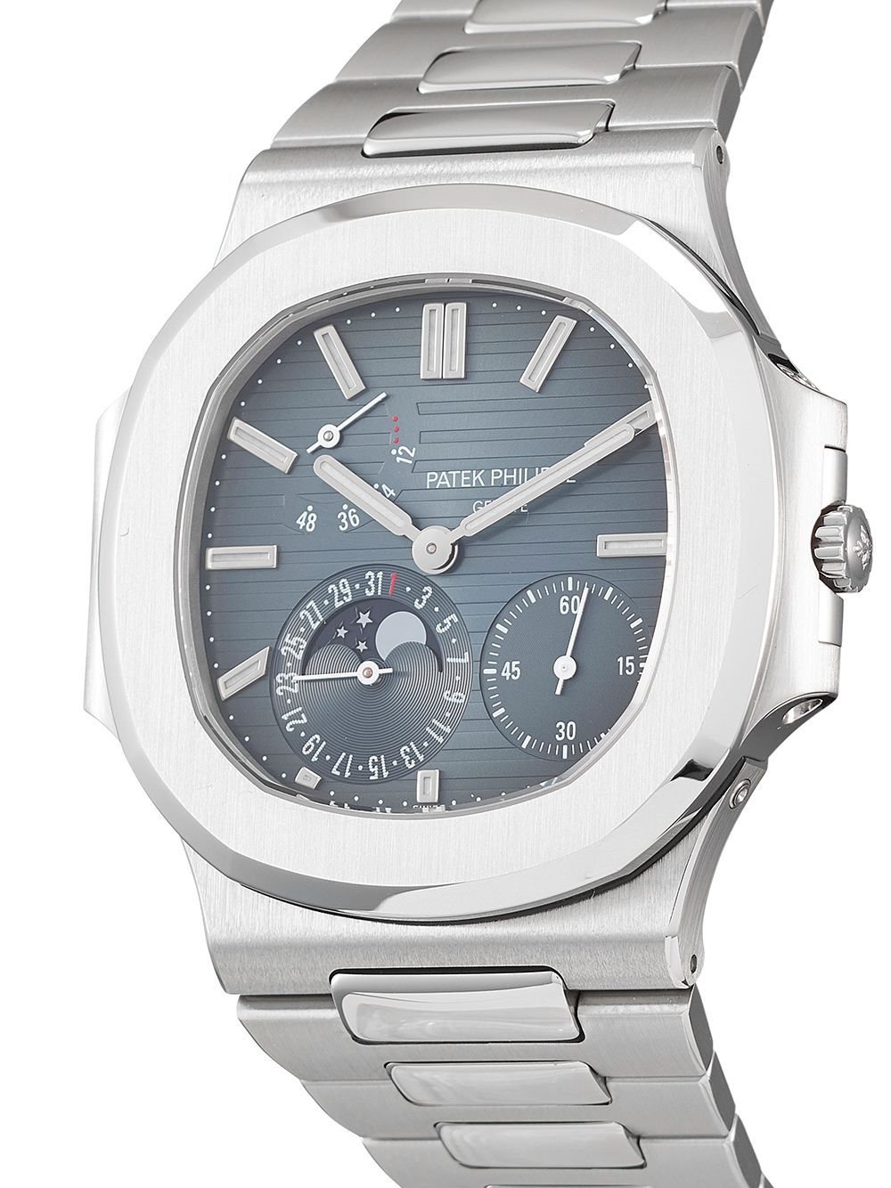 фото Patek philippe наручные часы nautilus pre-owned 42 мм 2005-го года