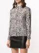 Alice+Olivia leopard-print silk shirt