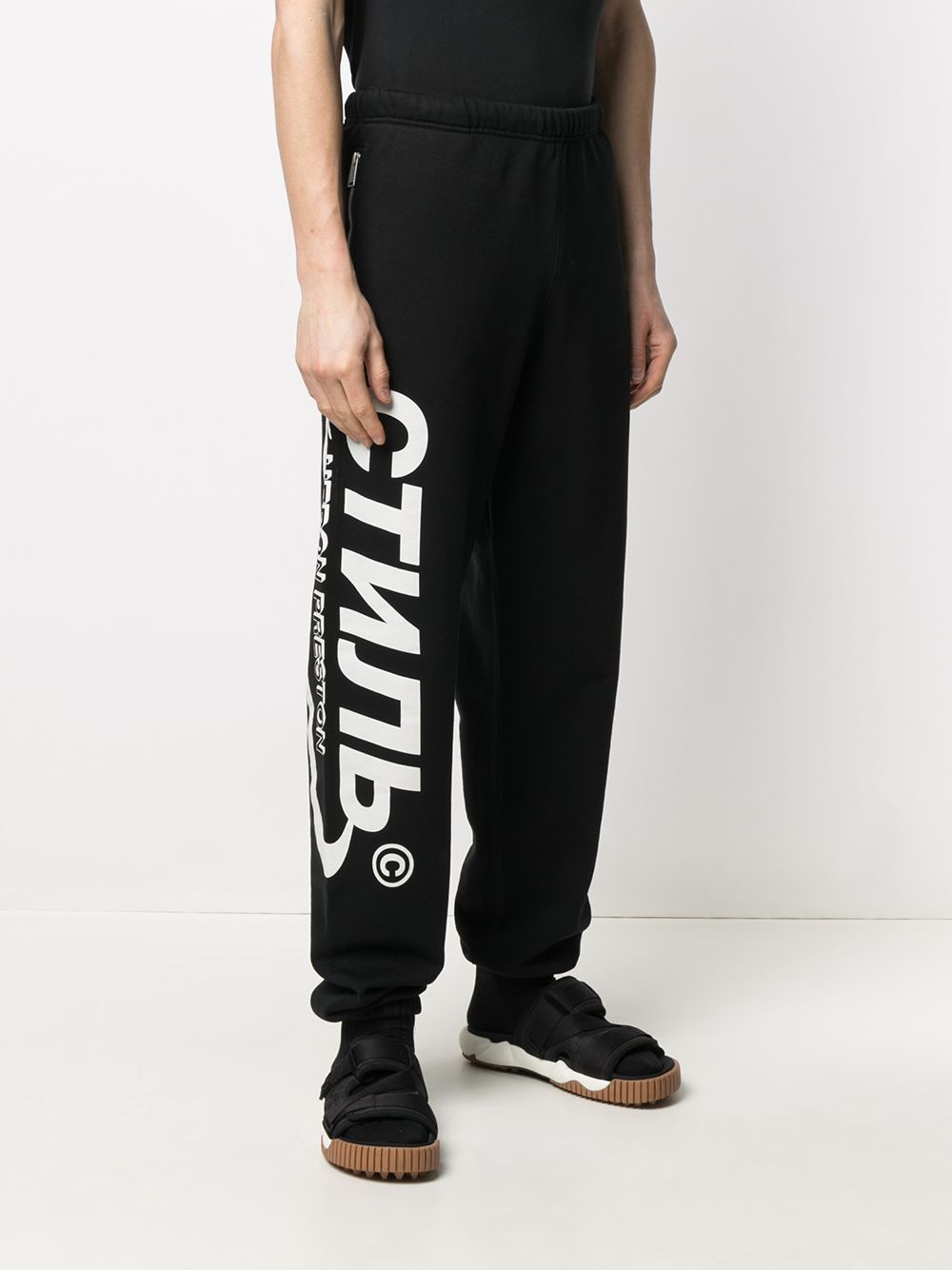 фото Heron preston sweatpants os ctnmb halo black white