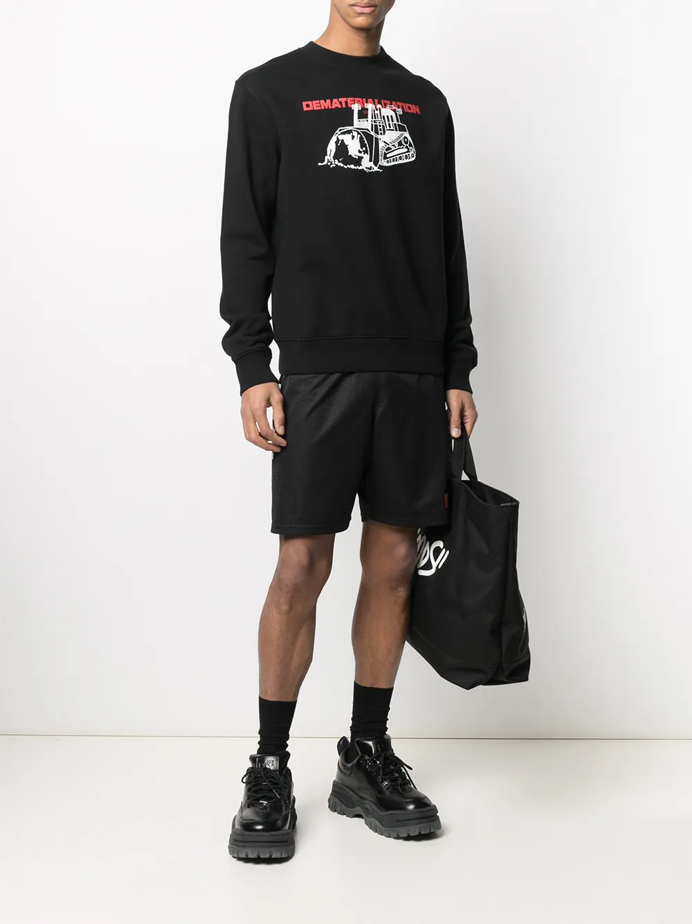 фото Heron preston basket shorts ctnmb halo black white