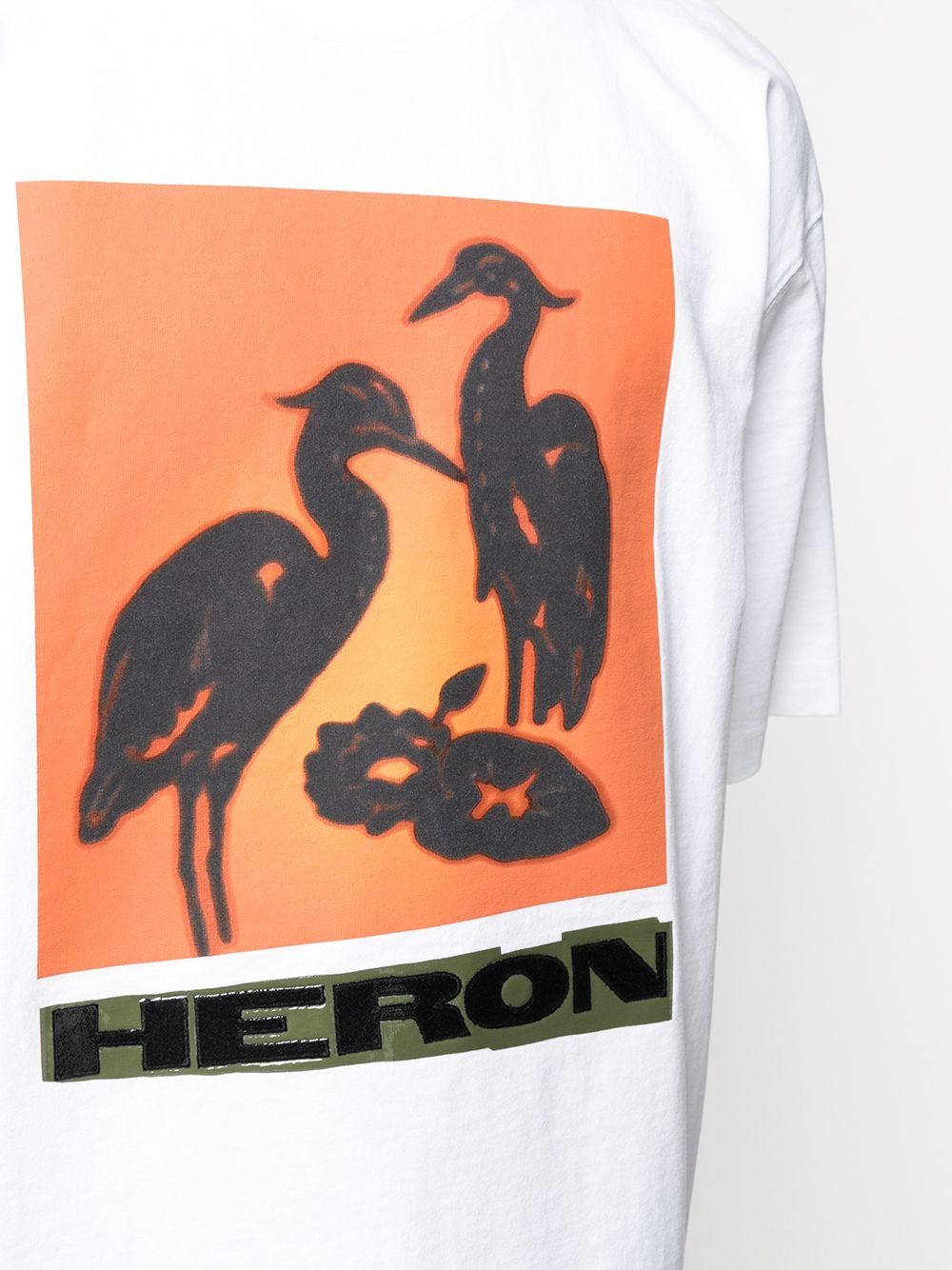 фото Heron preston ss tee es os heron nightshift white oran