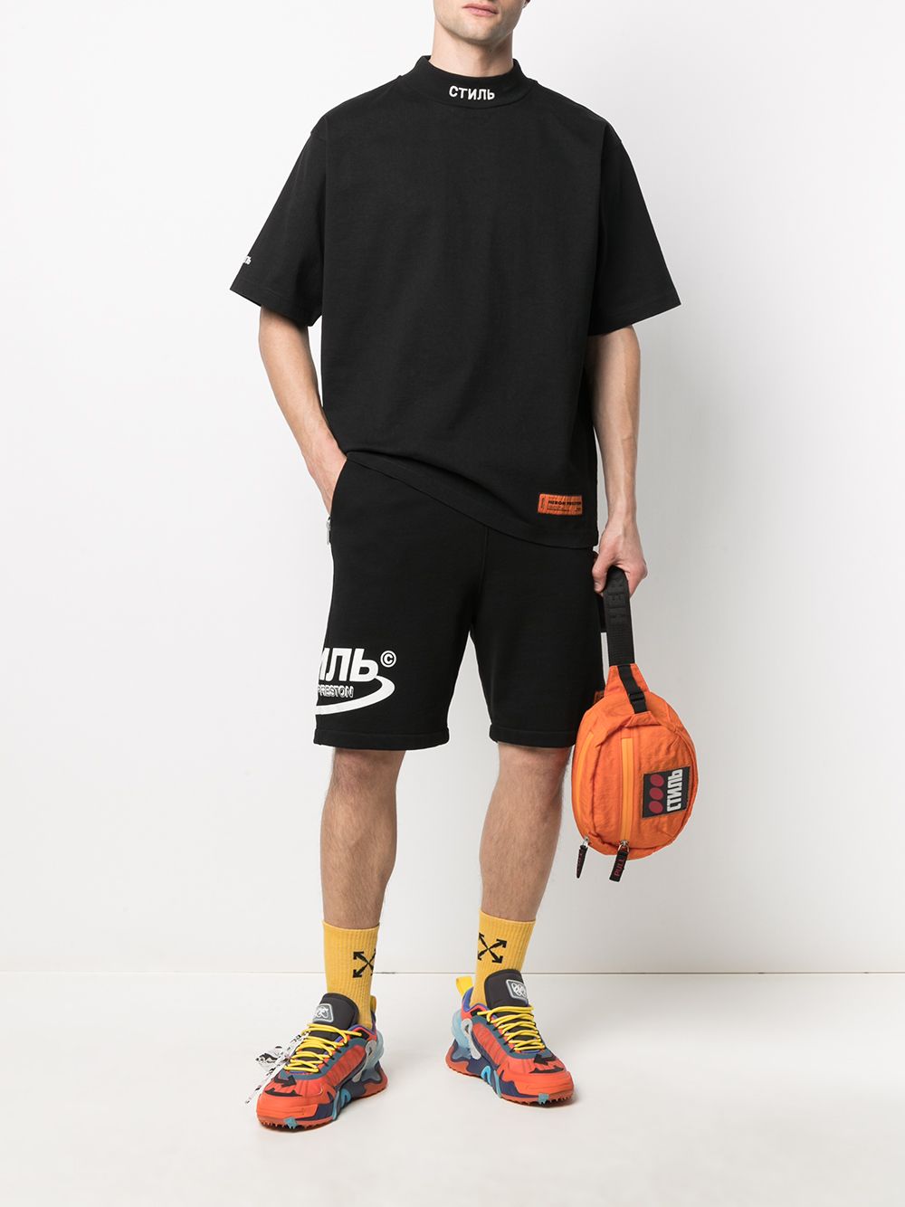 фото Heron preston ss turtleneck ctnmb black white