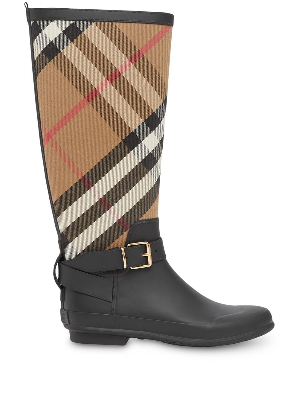 Burberry House Check rubber rain boots