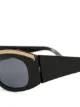 Chanel Pre-Owned oval-frame sunglasses