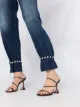 Pinko pearl-detail straight leg jeans