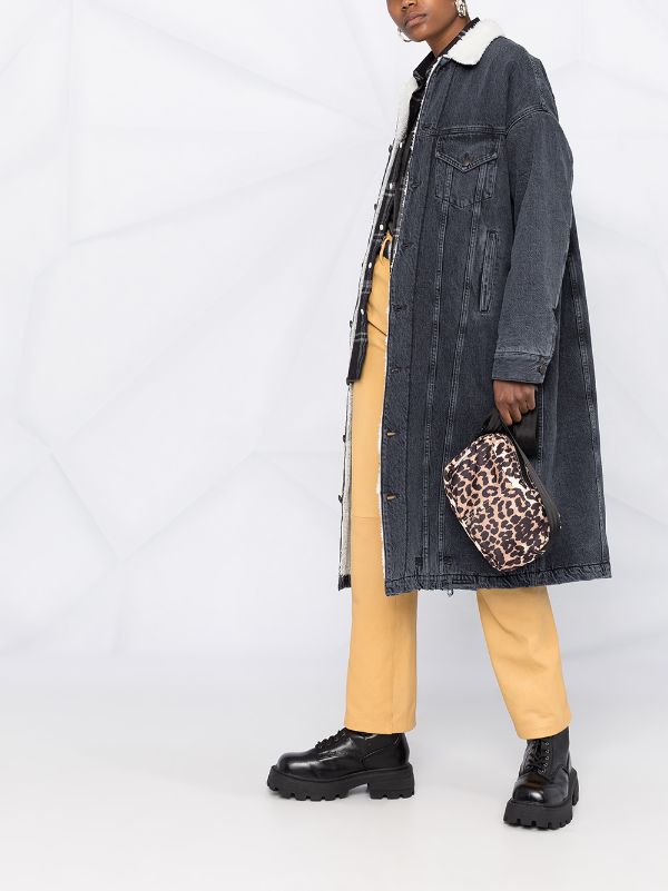 R13 Lyle faux shearling Trucker Coat Farfetch