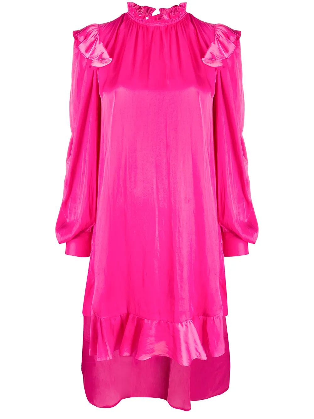 

Zadig&Voltaire ruffle-trimmed shift dress - Pink