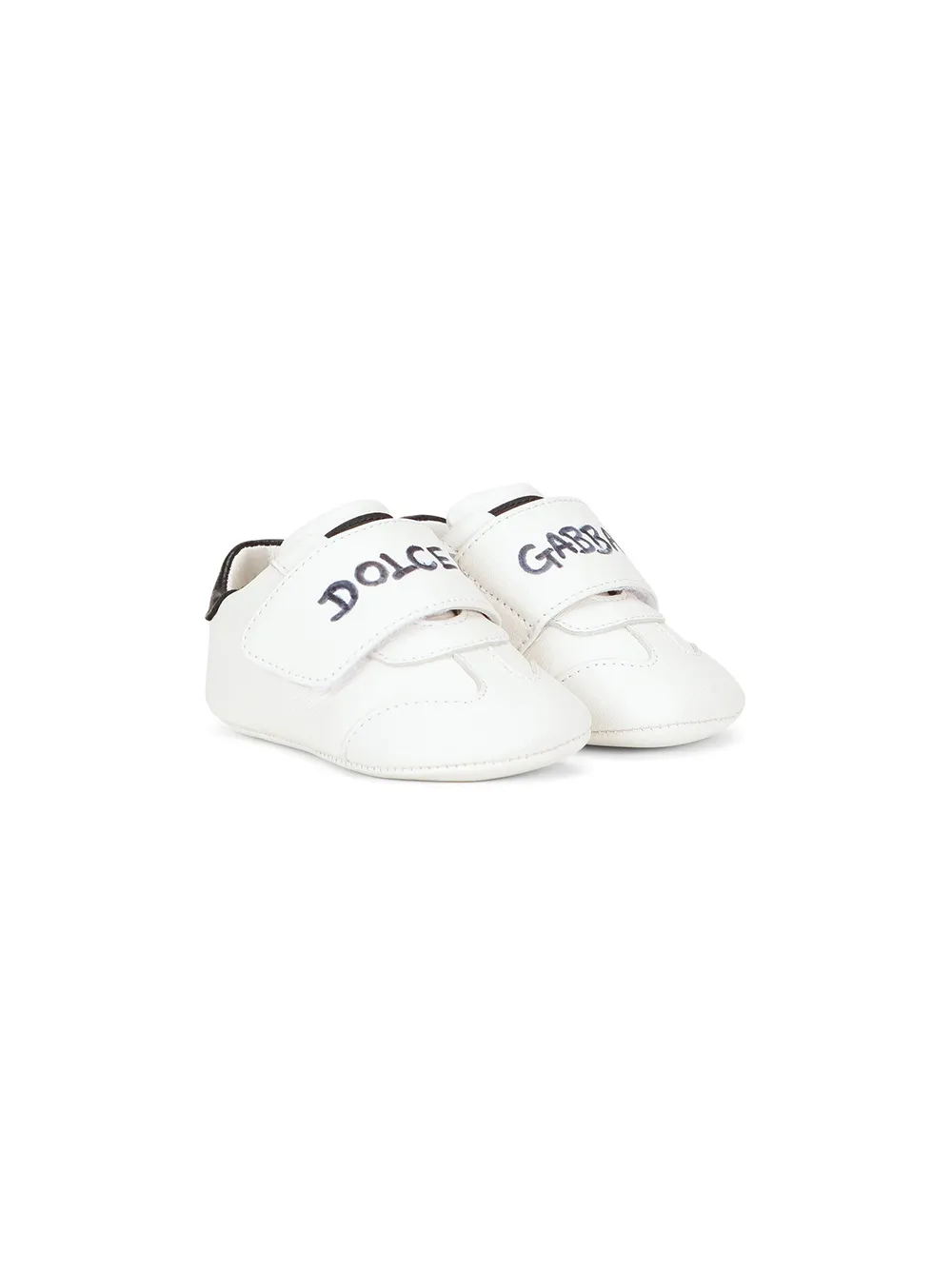 

Dolce & Gabbana Kids logo-print touch-strap sneakers - White