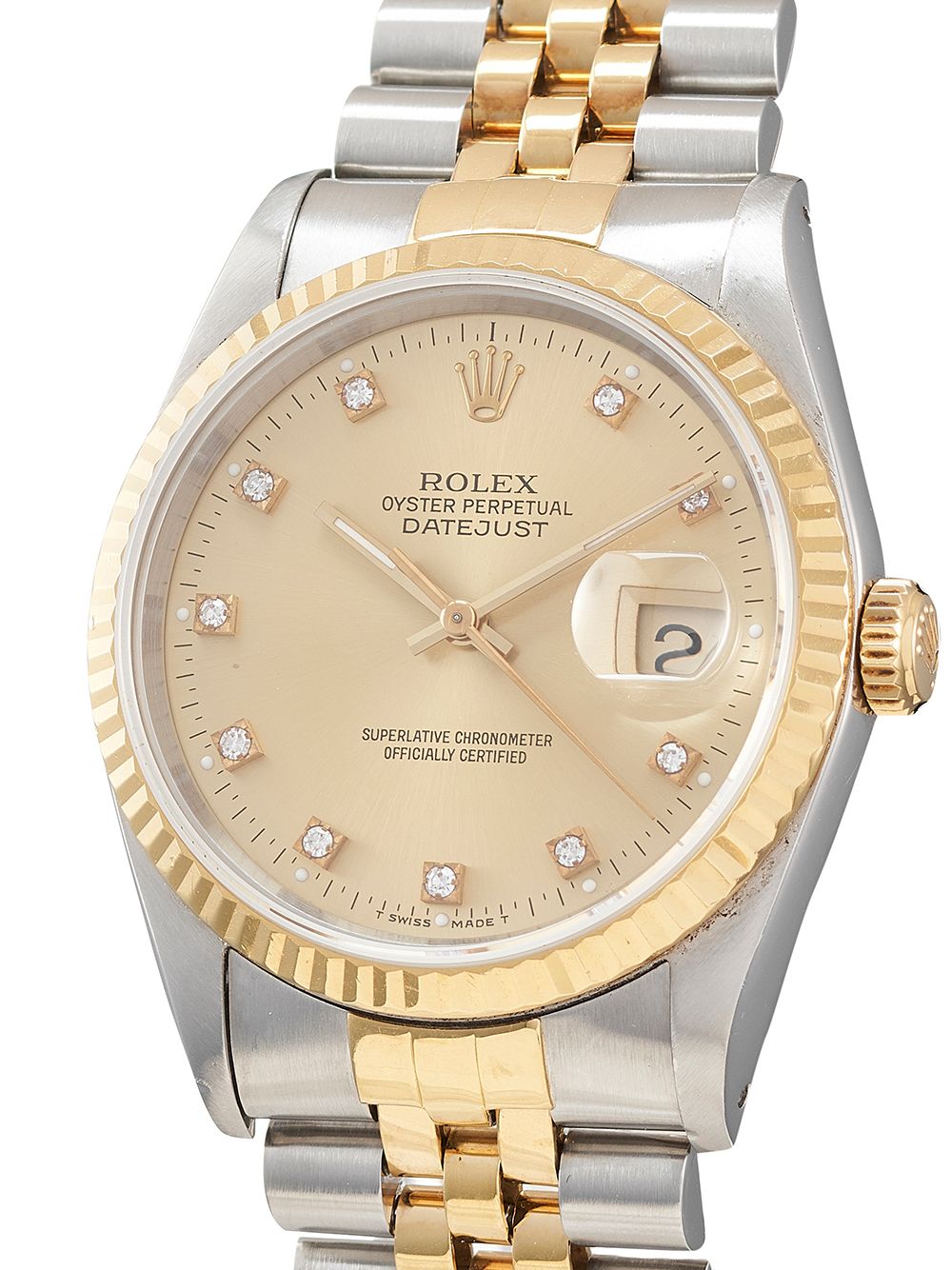 фото Rolex наручные часы datejust pre-owned 36 мм 1990-х годов