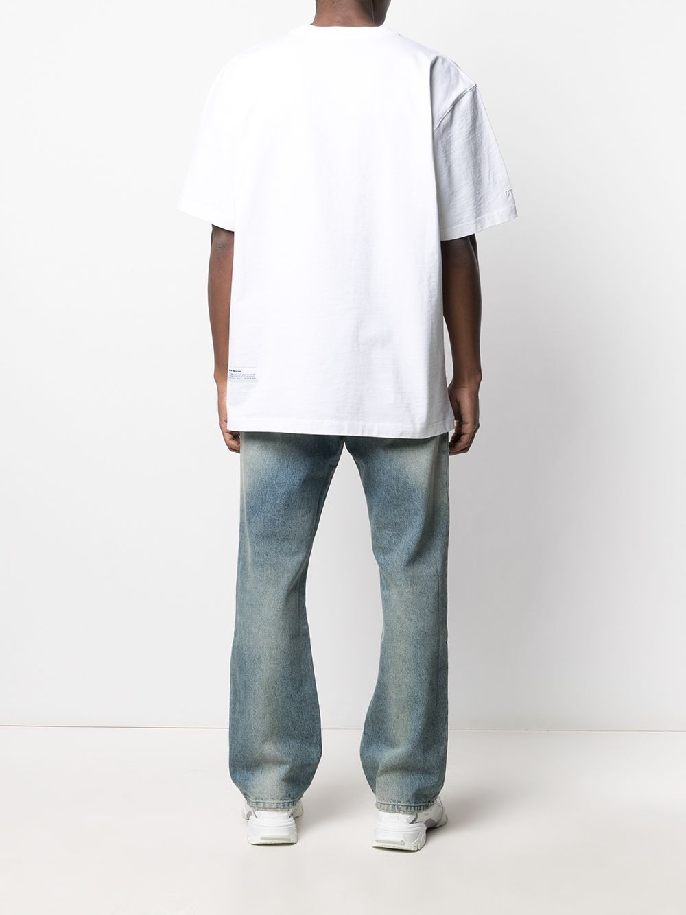 фото Heron preston ss tee es os heron nightshift white pink