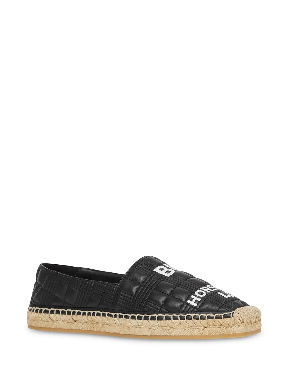 Image 2 of Burberry horseferry-print quilted espadrilles